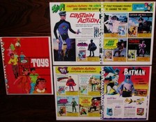 1966 CAPTAIN ACTION / BATMAN  SUPER HEROES Ideal Toy Co. DEALER CATALOG Pages 
