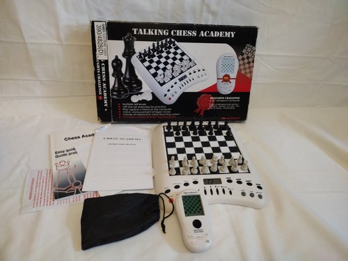 Talking Chess Academy elektronisches Spiel von Power Brain mit Bonuszug Spiel