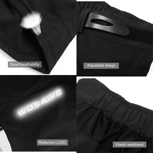 WOSAWE Pantalones Cortos de Ciclismo Hombre MTB bicicleta de montaña Holgado - Imagen 6 de 13