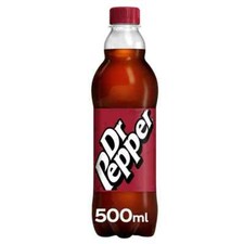 Dr Pepper Soda Soft Drink Pack Of 12x500ml