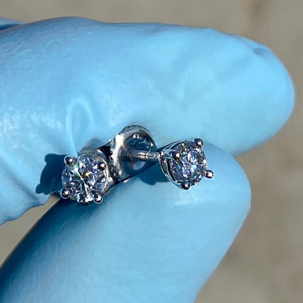 1 Carato D Colore VVS1 Moissanite Orecchino Per Donna Uomo S925 - Foto 12