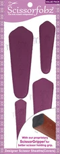 SCISSORFOBZ Designer Scissors Sheath Cover 4pc Pack Purple Color