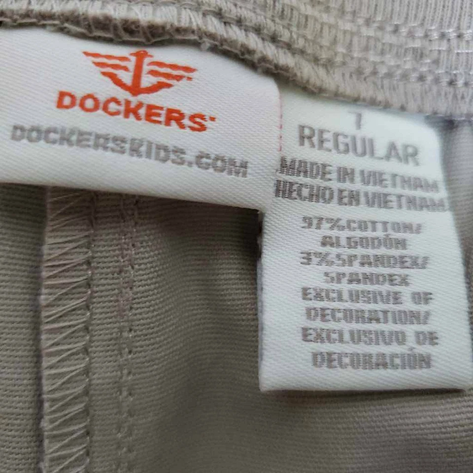 Bermudas Dockers Niñas Caqui Beige Tejido Cintura Bolsillos Elastizados Talla 7 Nuevas con Etiquetas Foto 3 de 4