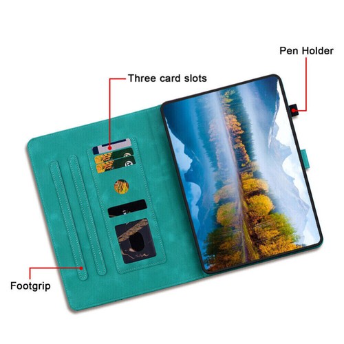 Für Samsung Galaxy Tab A7 A8 A9+ S6 S8 S9 FE Flip Leder Tasche Stoßfest Hülle - Bild 10 von 102