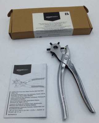 Lochzange Leder Lochstanzer Gürtelloch DS-LHPAMZ003  Amazon Basics  