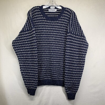 トップス c-boy style 90's Vintage 3D knit grandpa Vintage 1990s Knit Grandpa Sweater Large Multicolor Crewneck