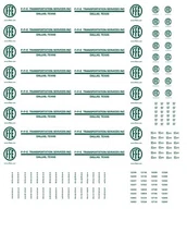 HO Scale Truck / Trailer Decals. " Frozen Food Express " 