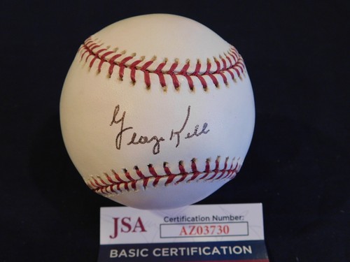 George Kell (D. 2009) signed / handsigniert Official Major League Baseball JSA