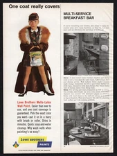 1967 Lowe Brothers Paints One Coat Fashionable Young Lady Holding Can Print Ad