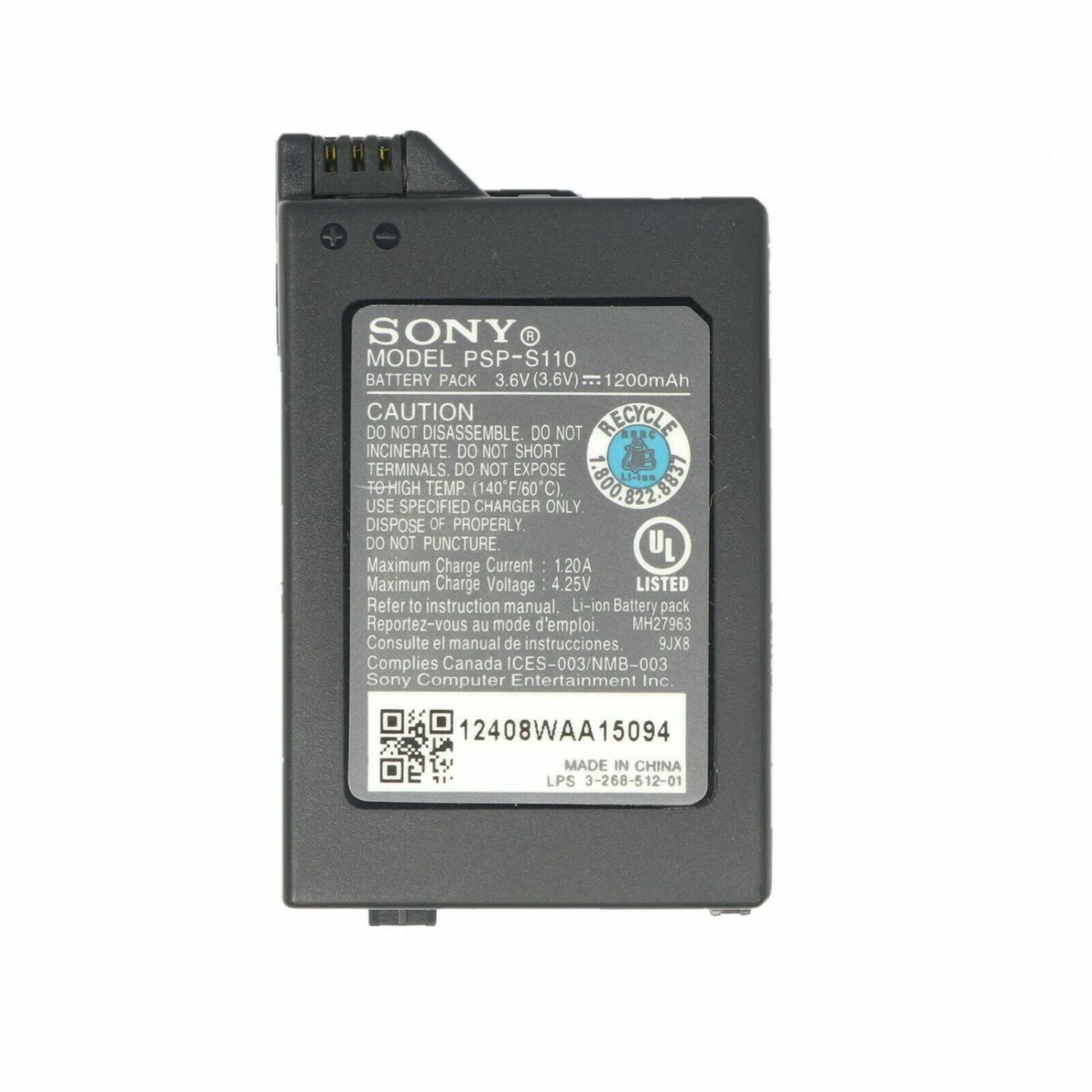 NEW OEM Original PSP-S110 Battery for Sony PSP-2000 PSP-3000 Lite Slim  1200mAh