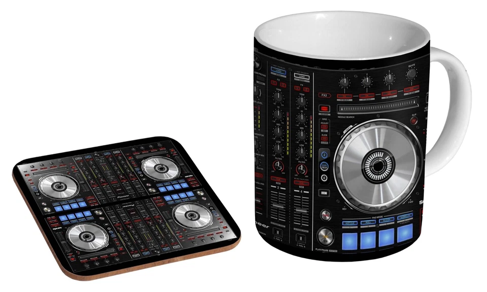 DJ Deck EDM House Techno Deck - Coffee / Tea Mug And Coaster Gift Set