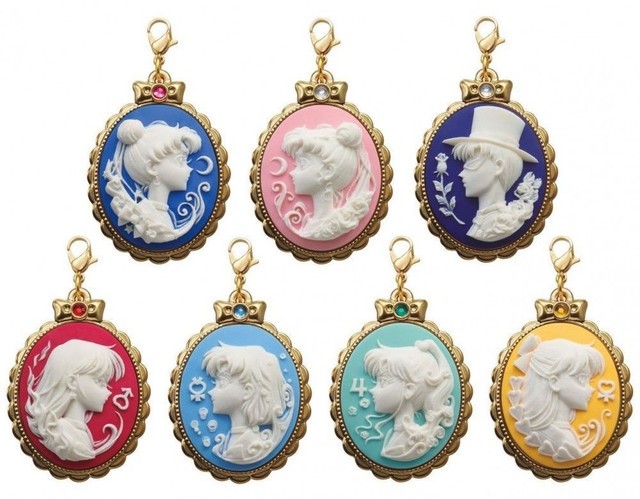 BANDAI Sailor Moon 20th Anniversary Gashapon Cameo Charm Full Sets 7pcs