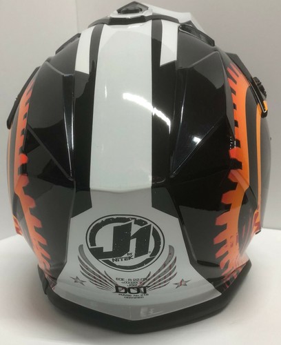 Just1 J32 Merica Helmet Orange Youth S 908515 MX Motocross ATV UTV Offroad - Picture 5 of 10
