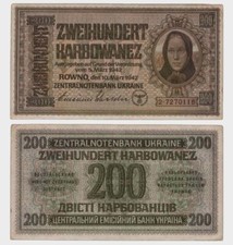Germany - Rowno  - 1942 - 200 Karbowanez -  EF-  #CO3889