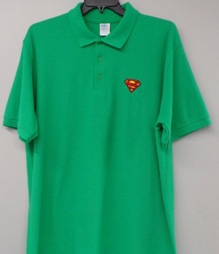  Polo uomo Superman Insignia ricamata XS-6XL, LT-4XLT Krypton Lex Luther nuova - Foto 19 di 26