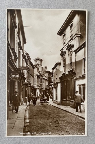 Vintage Postcard - Fore Street, Liskeard, Cornwall - Kingsway Real Photo Series