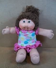 Vintage Cabbage Patch Doll ~ Hong Kong Head #2 ~ Brown Hair, Brown Eyes, Dimples