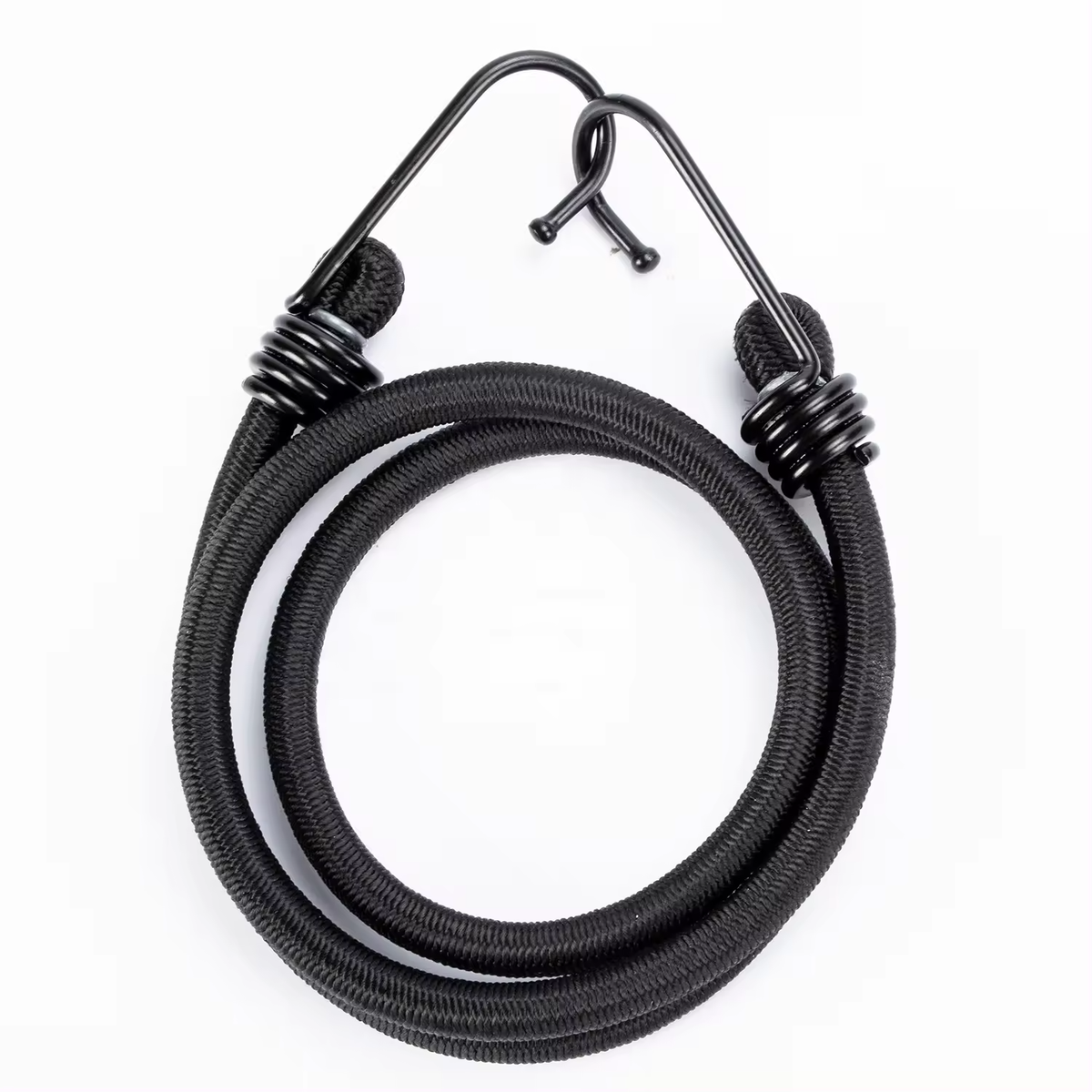 Black Bungee Cords With Hooks 12-Pack - Assorted Sizes (6, 12, 24 Inch), Heavy Duty Latex Core For Camping, Tarps, Trucks, Boats - View #6