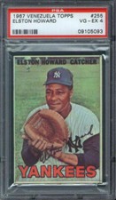 1967 Venezuela Topps #255 Elston Howard PSA 4 New York Yankees