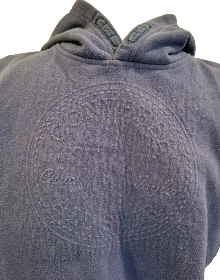 Sudadera Converse Vintage All Star Chuck Taylor Sudadera con Capucha Juvenil Talla XL Azul Logo Foto 3 de 4