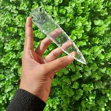 Crystal Quartz Glass Arrowhead Quartz Spearhead Select Size 1" to 6"Agate Arrow.