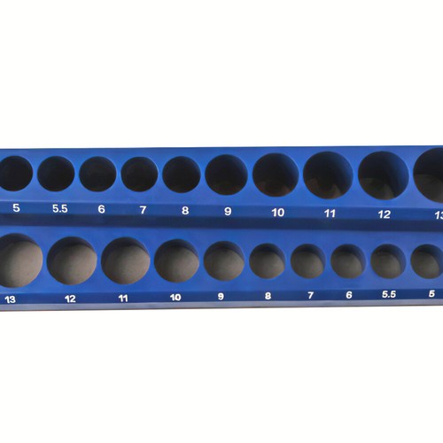 Magnetic Socket Organizer Sets - Imperial & Metric Mechanic's Socket Rail - Picture 66 of 68