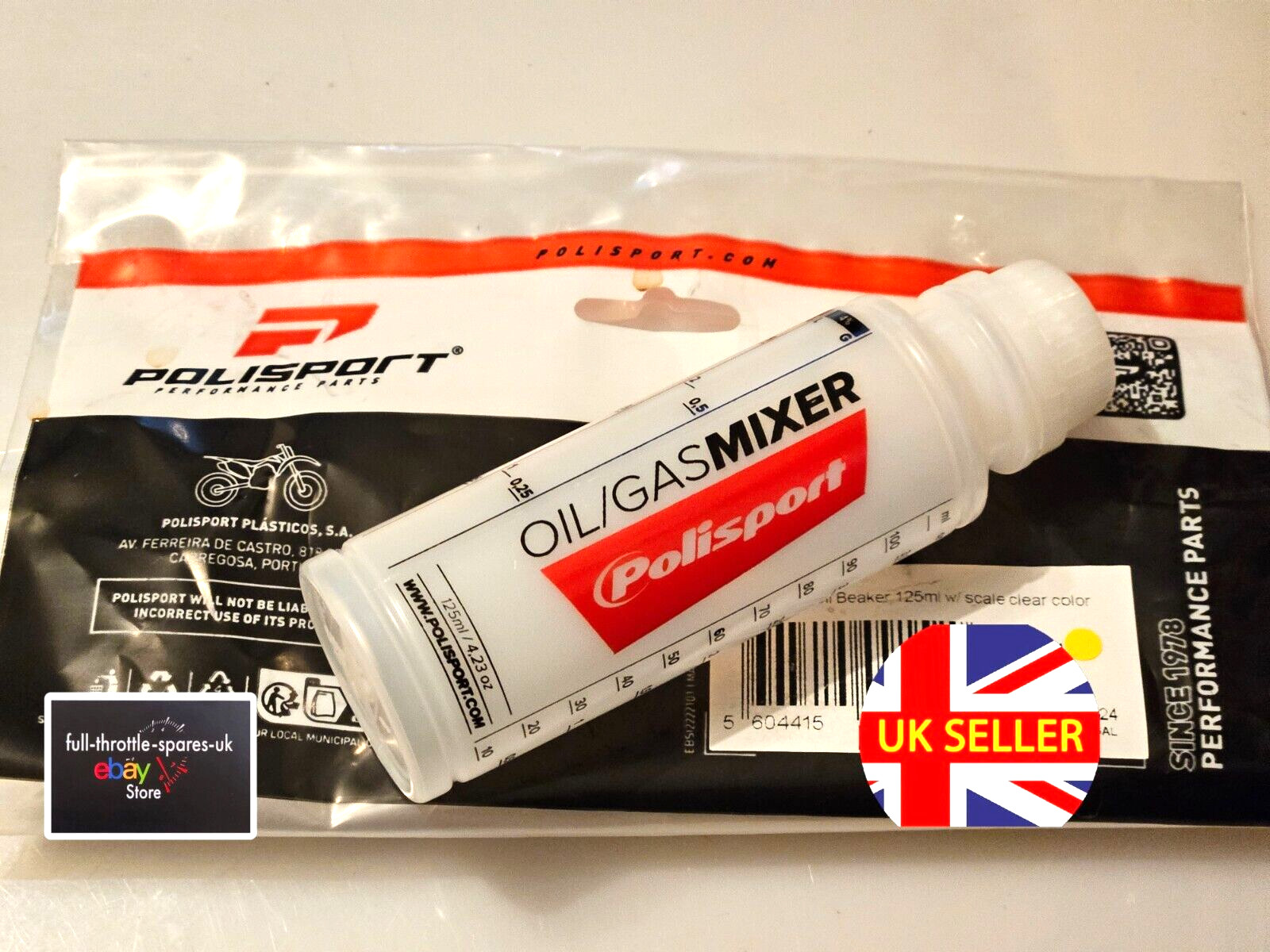 Test Tube Graduated POLISPORT Prooctane 125ml for Moto Spares Accessories Pieces - Image 6