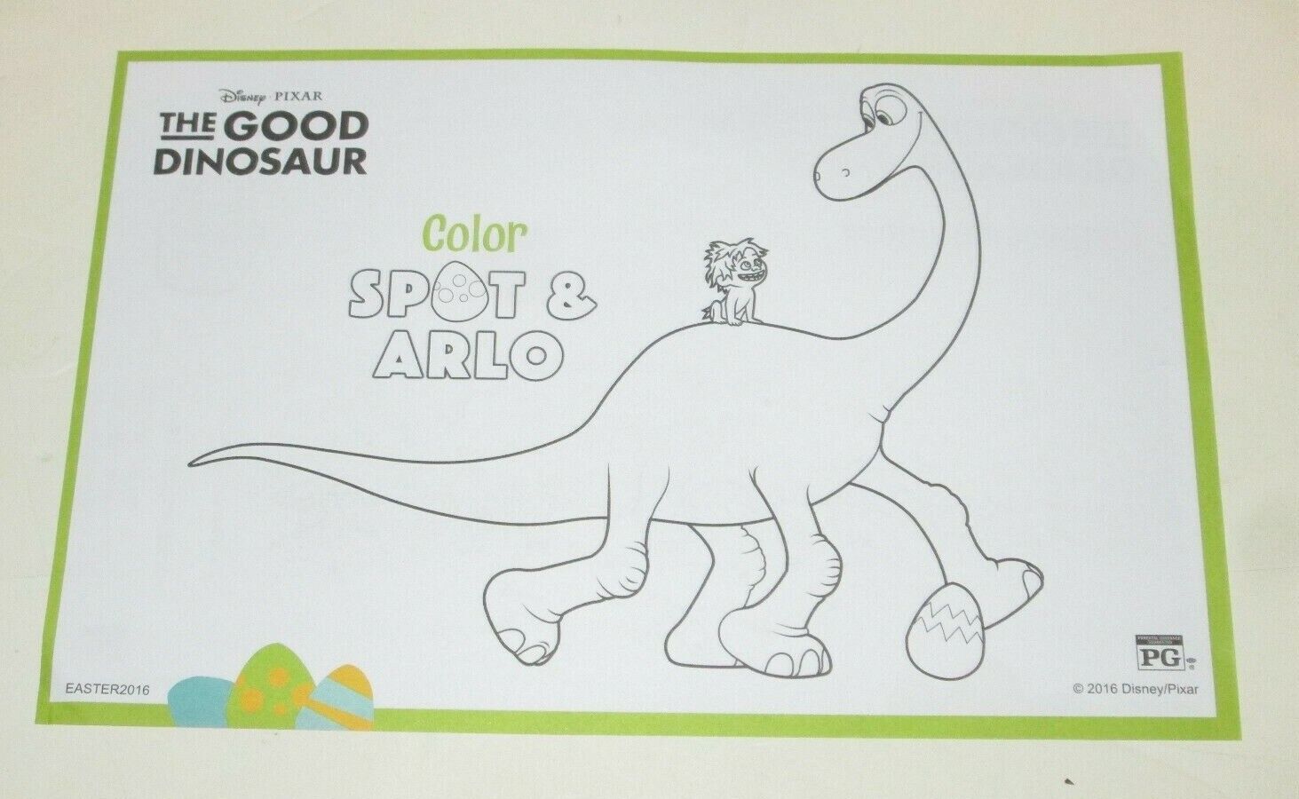 Arlo Helps Spot Good Dinosaur Coloring Pages - Free Printable