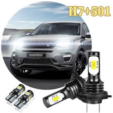 FOR LAND ROVER DISCOVERY SPORT 2015+ LED Headlight Kit set 6000K H7 Bulbs +501