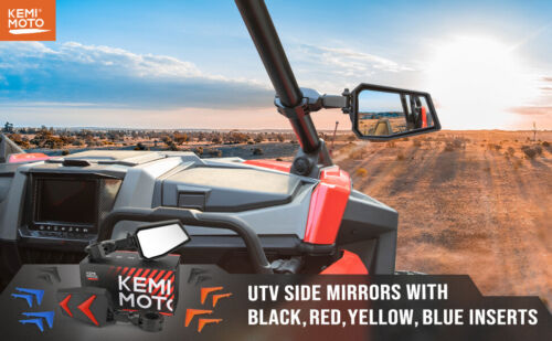 1.75''-2" UTV Side Mirrors Foldable Adjustable for Polaris RZR S 800 900 XP 1000 - Picture 13 of 13