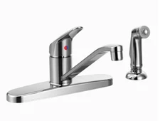 Moen Cornerstone Kitchen Faucet with Side Spray Chrome by Cleaveland