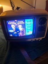 9 COLOR -Portable J.C. Penny s/Toshiba TV Serviced Looks and Plays Great