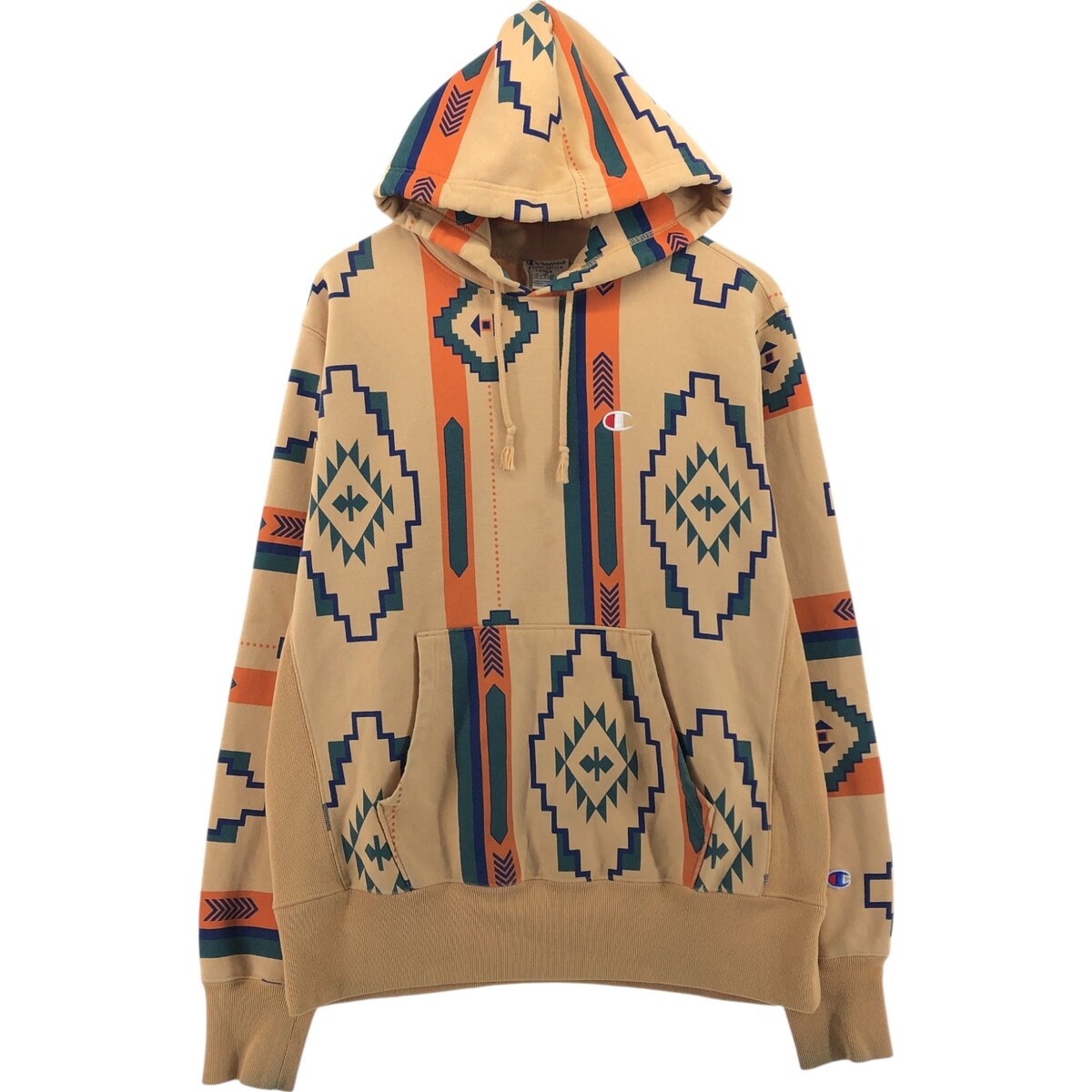パーカー・フーディ CHAMPION / REVERSE WEAVE NATIVE PATCH PULLOVER SWEAT HOODIE Champion REVERSE WEAVE Native Pattern Sweat Pullover Hoodie