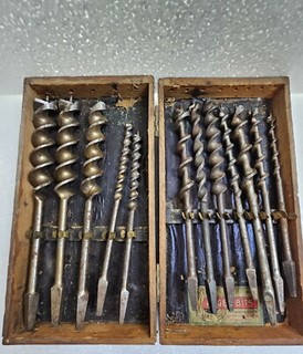 Vintage Keen Kutter Auger Bit Box 12 Bits 5 Keen Kutter 3 Craftsman 1 Irwin