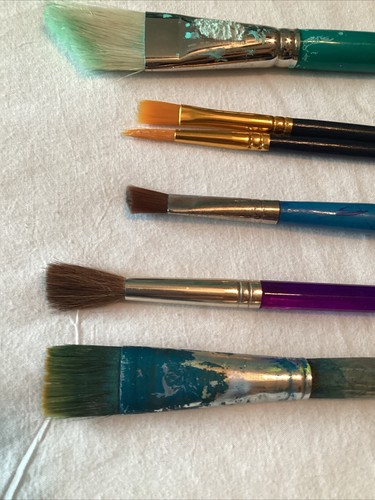 Lot Of 9 Artist Paintbrushes Loew Cornell ~Schwee ~Master Stroke ~Craftsmart - Picture 5 of 6
