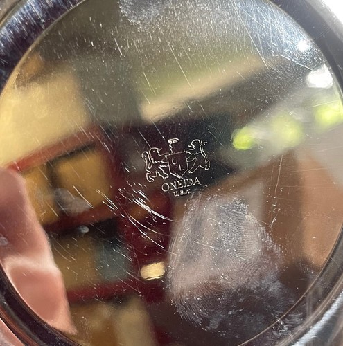 Vintage Oneida OL Warming Chafing Dish With Stand & Pyrex 023 Dish - Bild 8 von 21