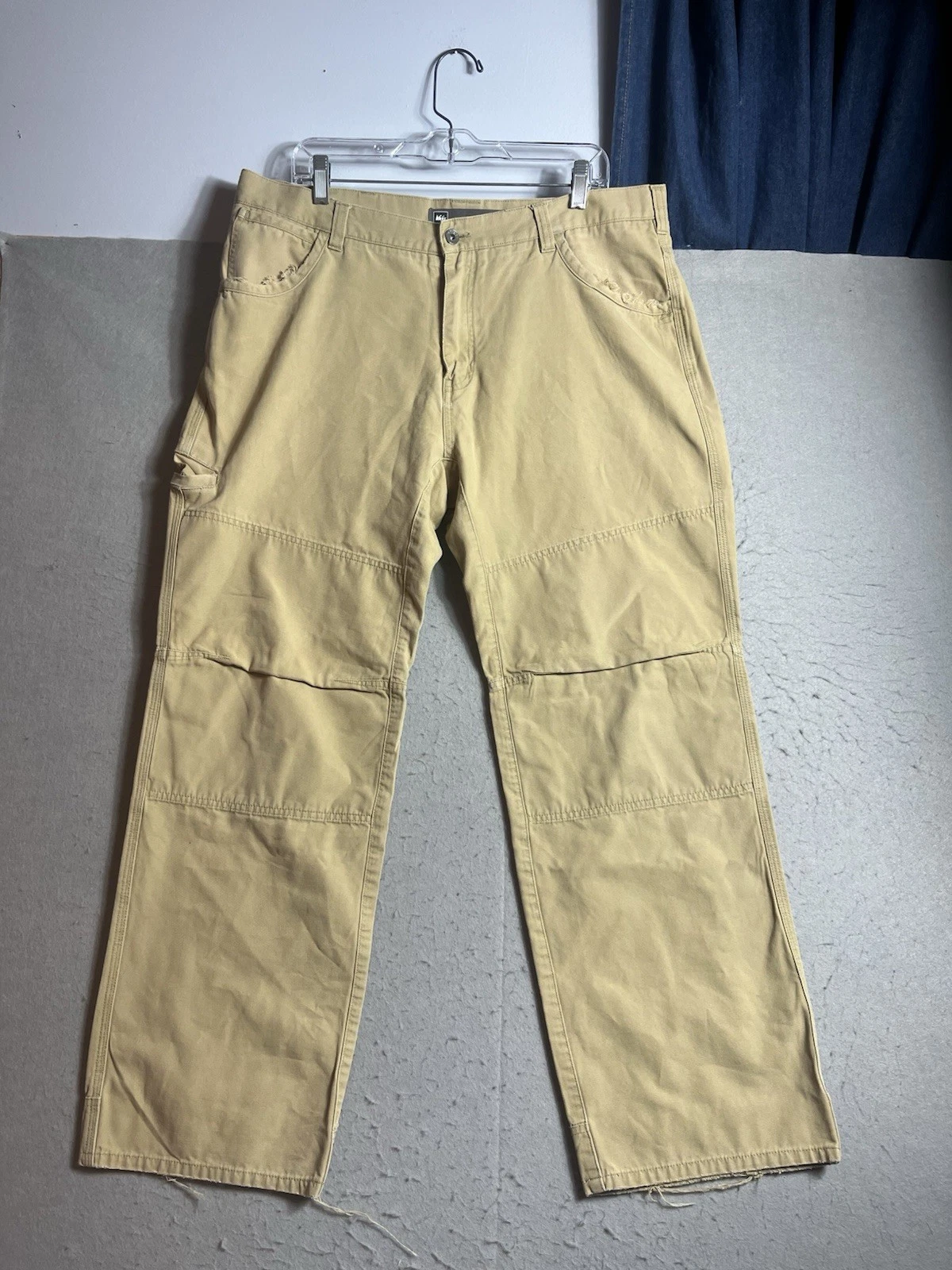 REI Co-op Pants Mens 38x32 Fits (36x30) Canvas Double Knee Utility Work Hiking