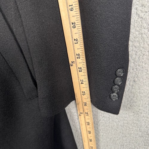 Jos A Bank Coat Mens 42R Cashmere Overcoat Old Money Quiet Luxury Preppy Office - Picture 14 of 16