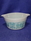 Vintage PYREX AMISH BUTTER PRINT Casserole Bowl 1 Qt #473 NICE