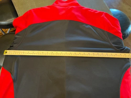 Charles River Apparel Corvette Jacket Men XXXL Black Red Full Zip Fleece Lined image 9