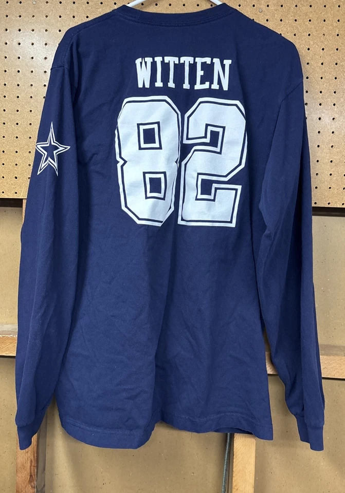 Dallas Cowboys Auténtica Jason Witten #82 Camisa Manga Larga Adulto Grande L Foto 4 de 4