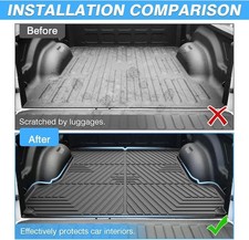Powerty Truck Bed Mat For 2019-2025 2026 Dodge Ram 1500 Accessories 5.7 Ft Truck