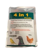4 In 1 Powder - Cage Birds And Racing Pigeons - Canker Treatment