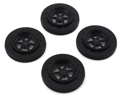 DE Racing Gambler Drag Racing Front Wheels (Black) [DER-GDF-AB]