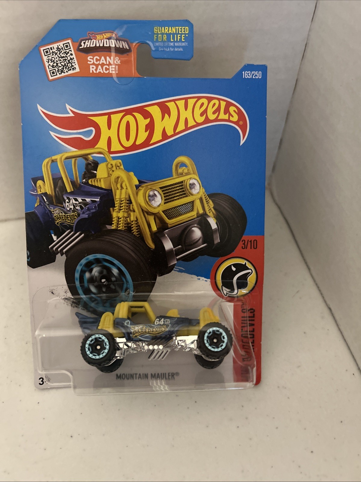 Hot Wheels 2016 HW Daredevils #3/10 Mountain Mauler #163/250 Treasure Hunt