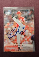 2008 Upper Deck #231 Bronson Arroyo Auto Cincinnati Reds signed card