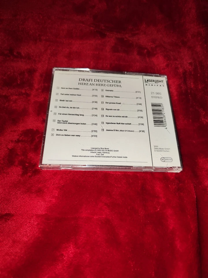 CD Album Drafi Deutscher-Herz An Herz Gefühl-Electronic/Pop Musik (sehr gut) 415 - Bild 2 von 2