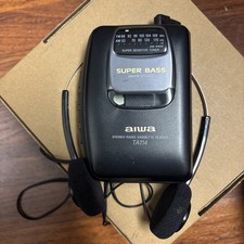 AIWA STEREO AM/FM Radio Cassette Player TA114 Tested All Functions Working 