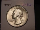 1944 WASHINGTON QUARTER CHOICE BU PQ ORIGINAL POPULAR DATE FREE SHIPPING