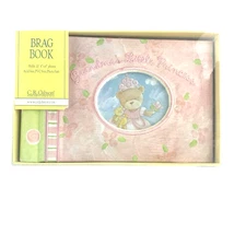 CR Gibson Brag Book Photo Album Grandma's Little Princes Pink Bear Holds 20